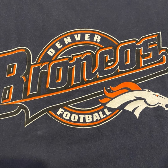 Vintage LOGO 7 Denver Broncos Sleeveless Shirt - Picture 2 of 4